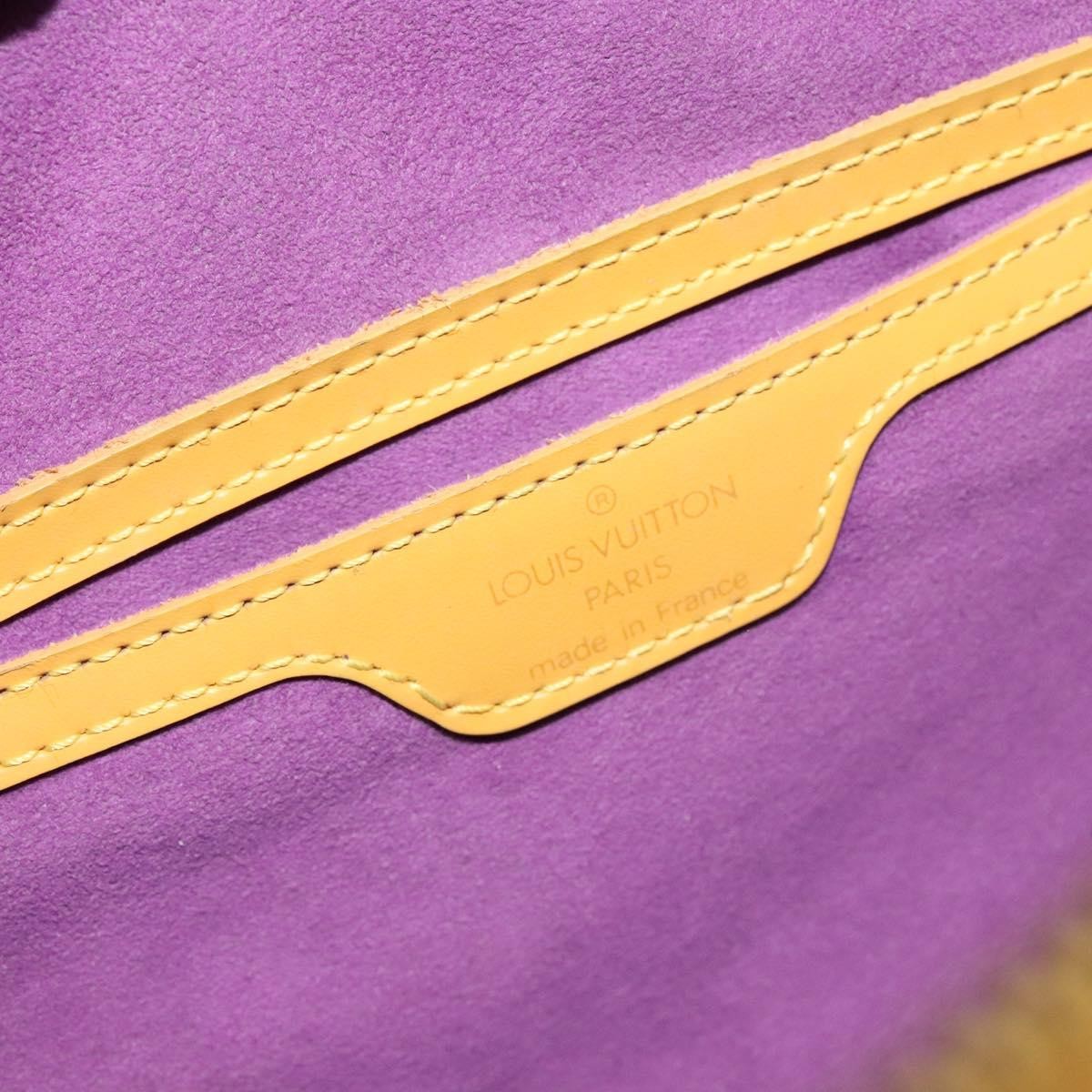 Louis Vuitton Soufflot Handbag Epi Leather, YELLOW, LEATHER, Handbag