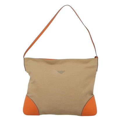 Prada Flat Tote Canvas, BEIGE, CANVAS, Tote bag