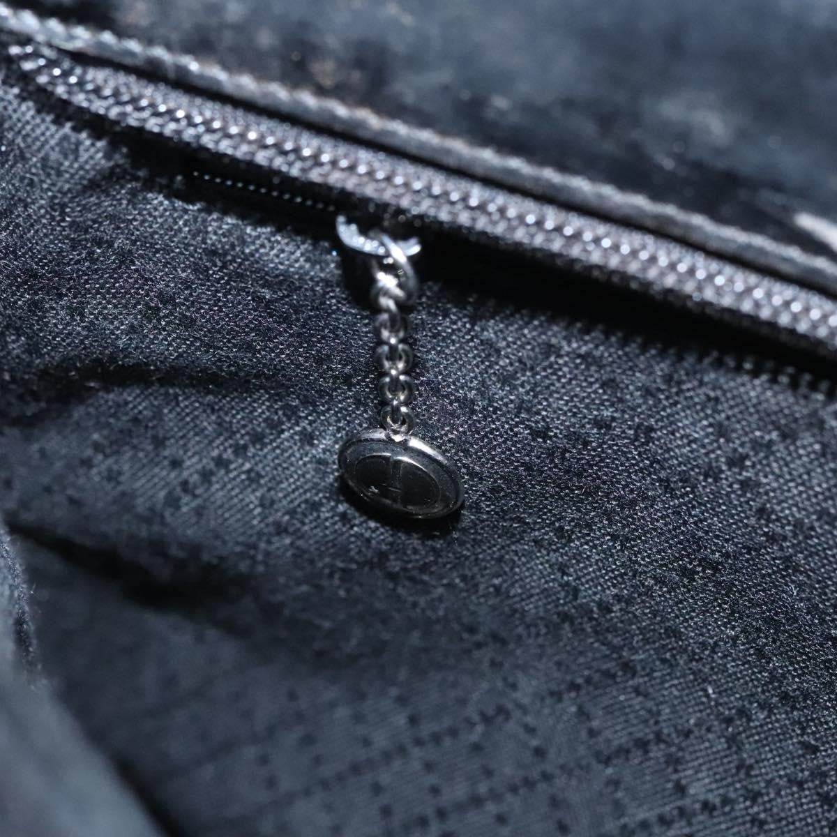 Gucci Vintage Bamboo Handle Bag Nylon, BLACK, CANVAS, Handbag