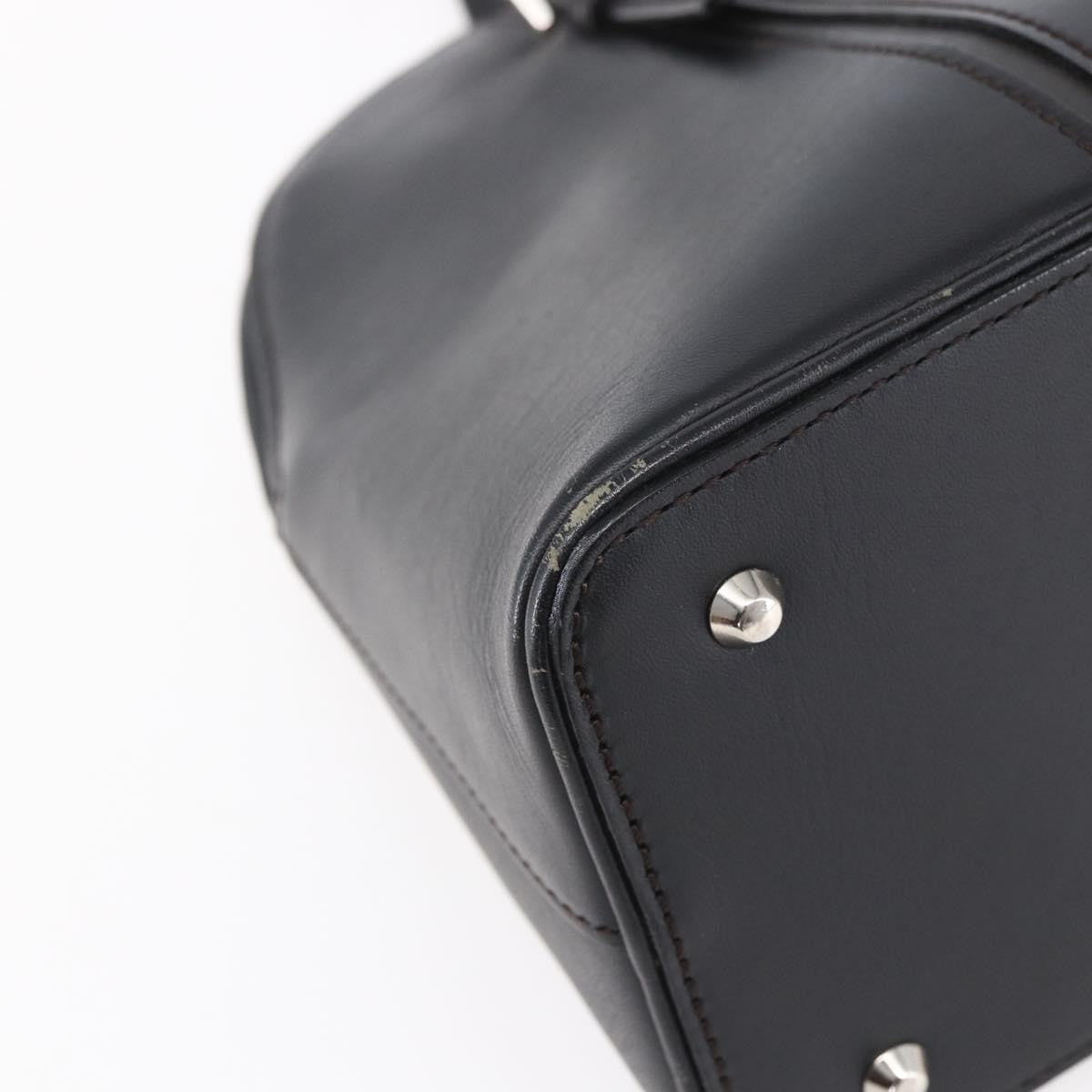 Burberry Vintage Handbag Leather, BLACK, LEATHER, Handbag