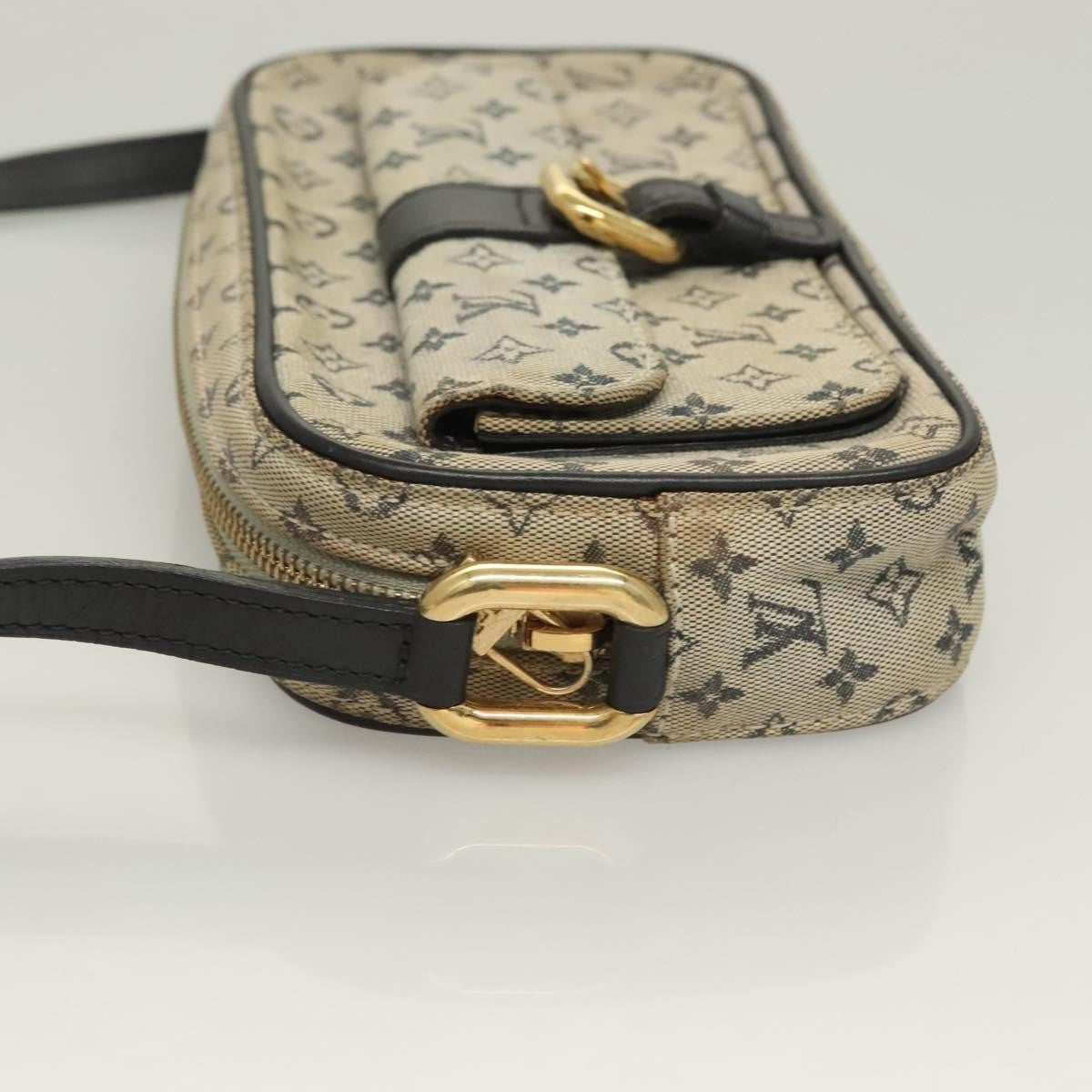 Louis Vuitton Juliette Crossbody Bag Mini Lin, BLUE, CANVAS, Crossbody bag