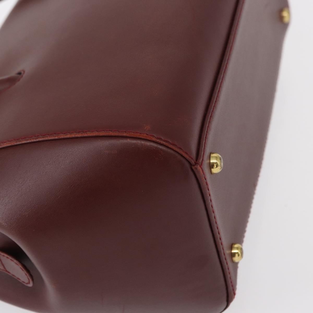 cartier Must De Cartier Leather, BURGUNDY, LEATHER, Handbag