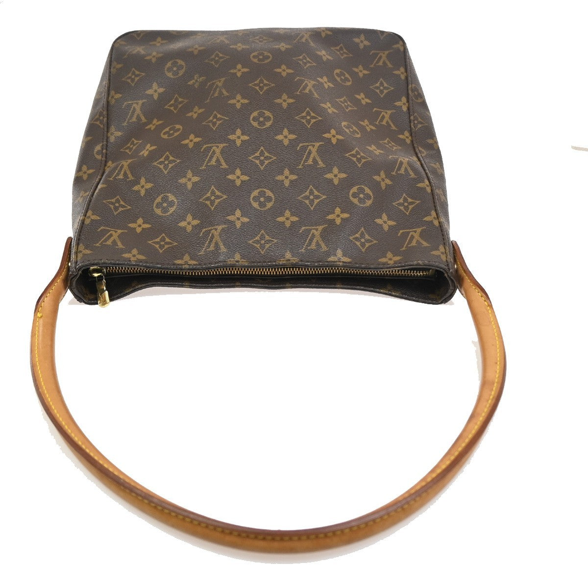 Louis Vuitton Looping Handbag Monogram Canvas, BROWN, CANVAS, Shoulder bag