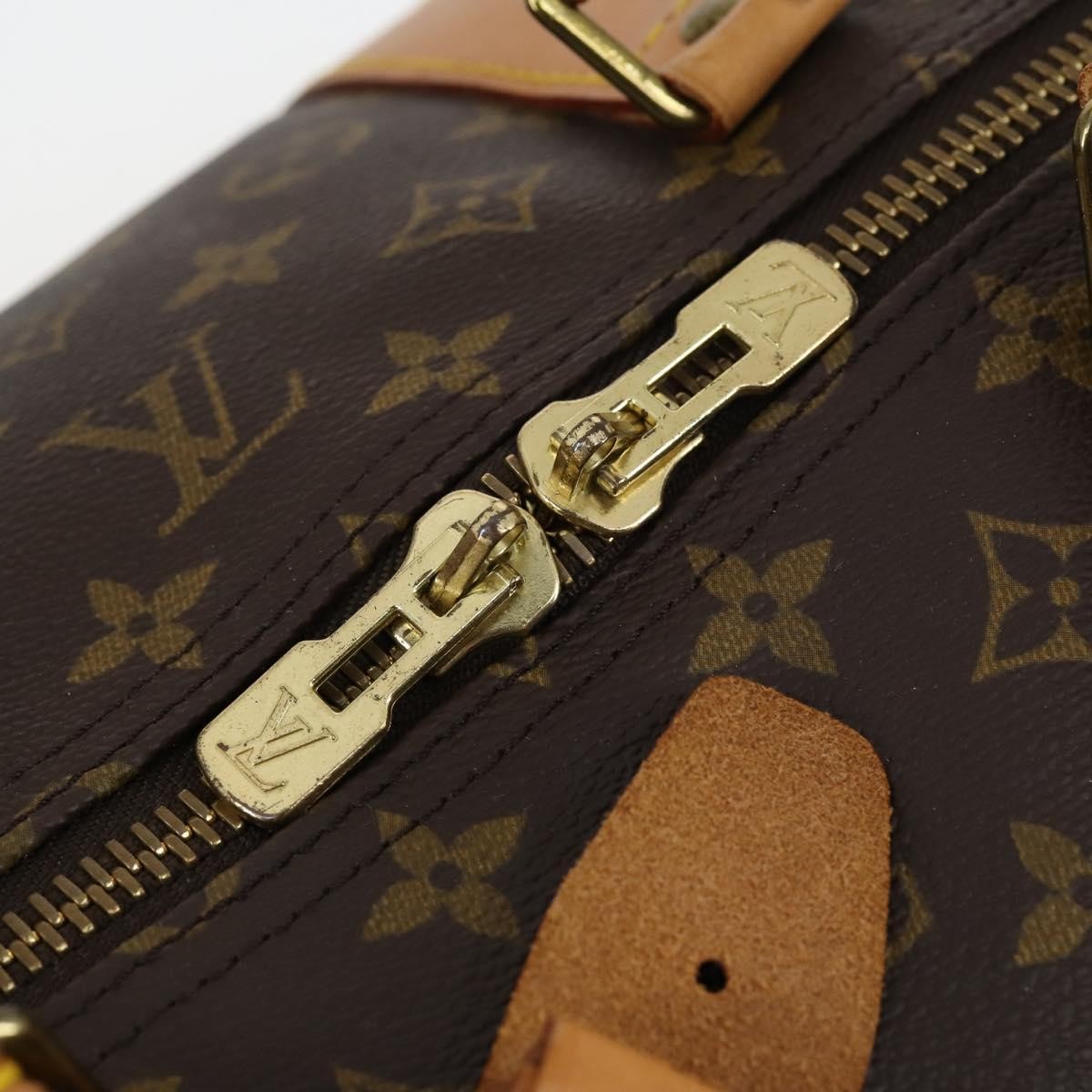 Louis Vuitton Keepall Bag Monogram Canvas, BROWN, CANVAS, Travel bag