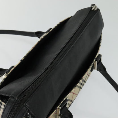 Burberry Nova Check Handbag Nova Check Canvas and leather, BEIGE, CANVAS, Handbag