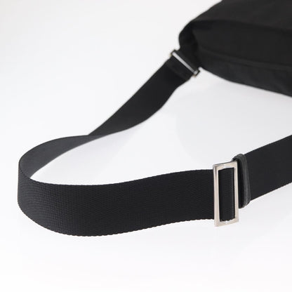 Prada Front Pocket Messenger Bag Tessuto, Black, Nylon, Shoulder Bag