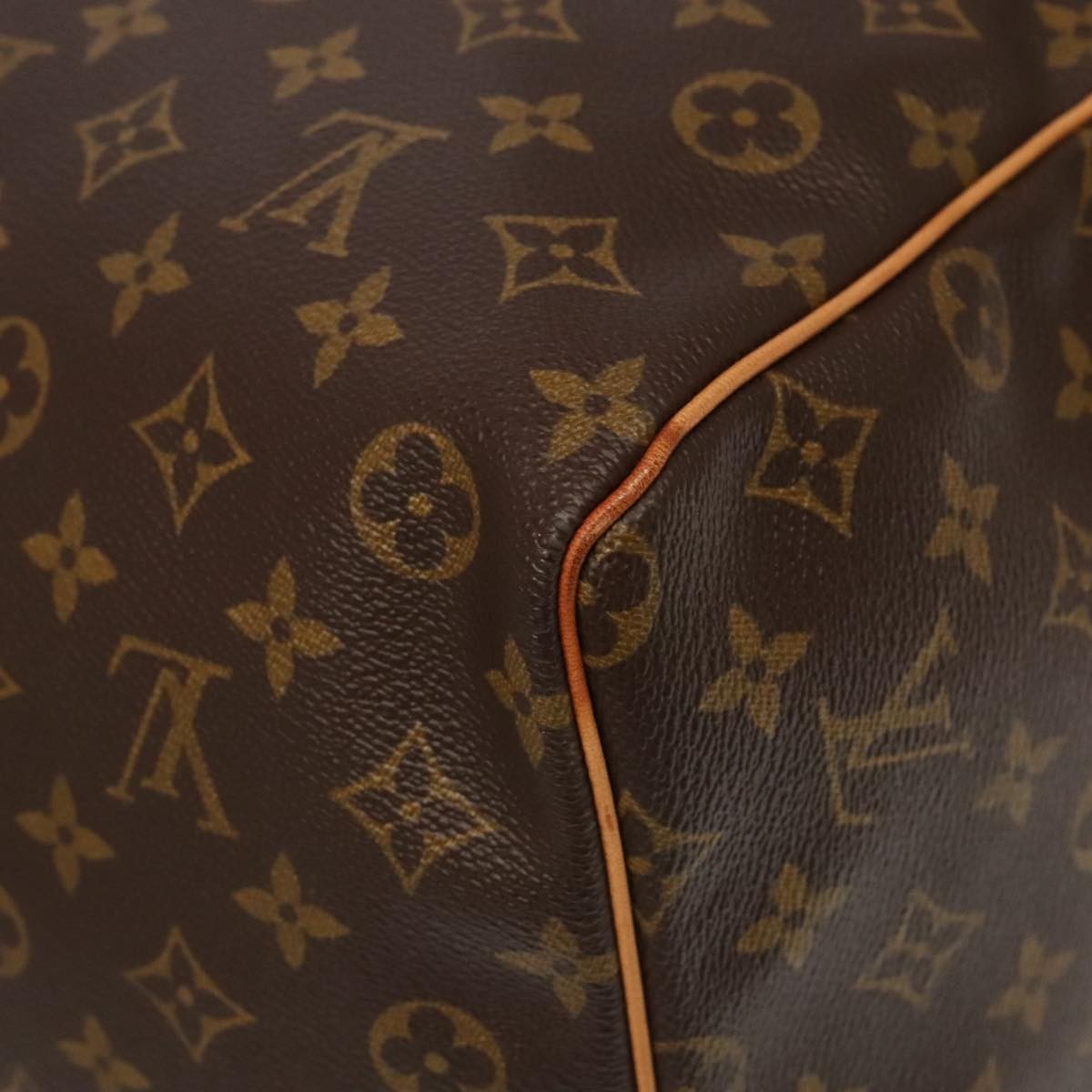 Louis Vuitton Keepall Bag Monogram Canvas, BROWN, CANVAS, Travel bag
