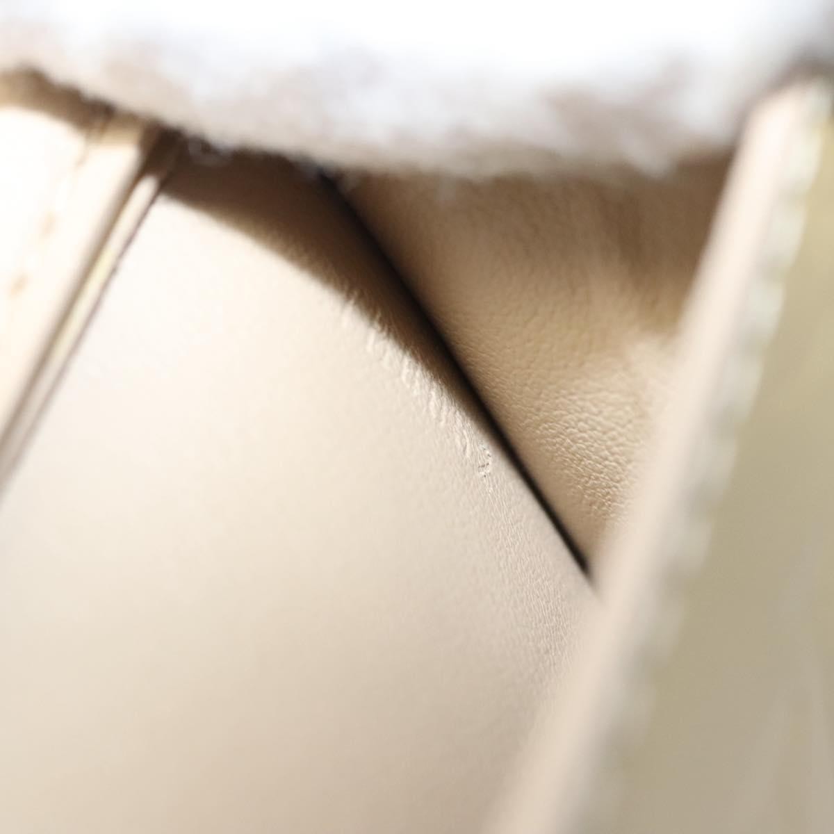 Louis Vuitton Mott Handbag Monogram Vernis, Beige, Patent Leather, Clutch