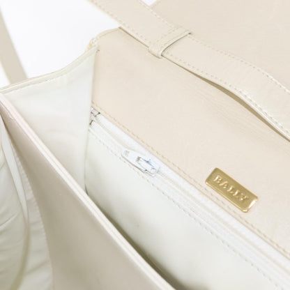 Bally Vintage Handbag Quilted Leather, BEIGE, LEATHER, Handbag