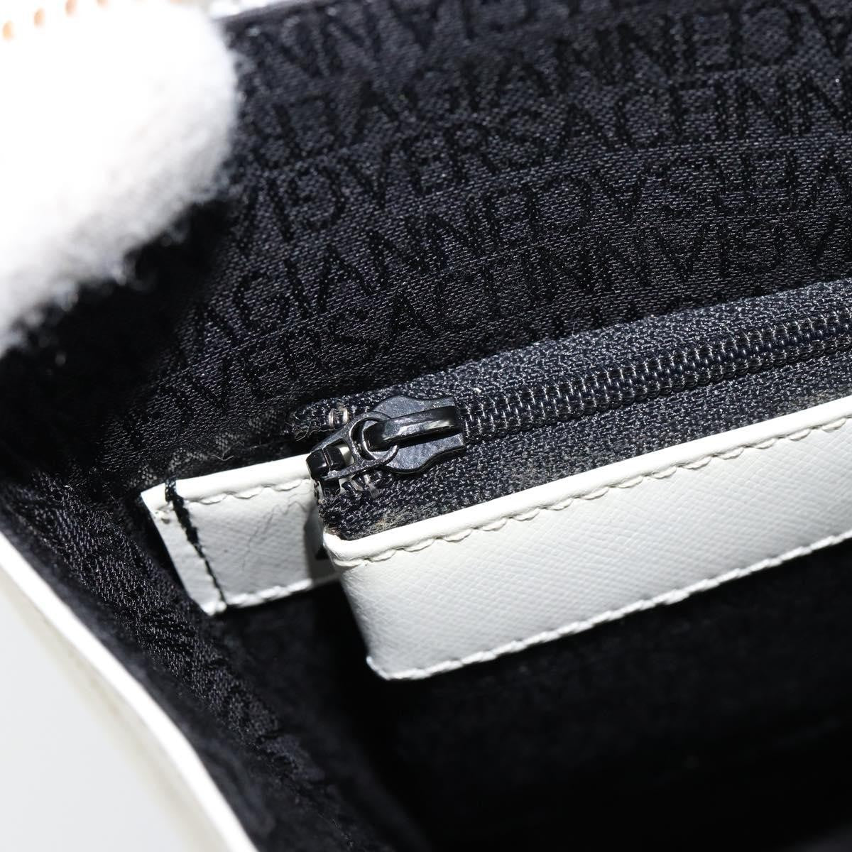 Versace Medusa Shoulder Bag Leather, WHITE, LEATHER, Shoulder bag