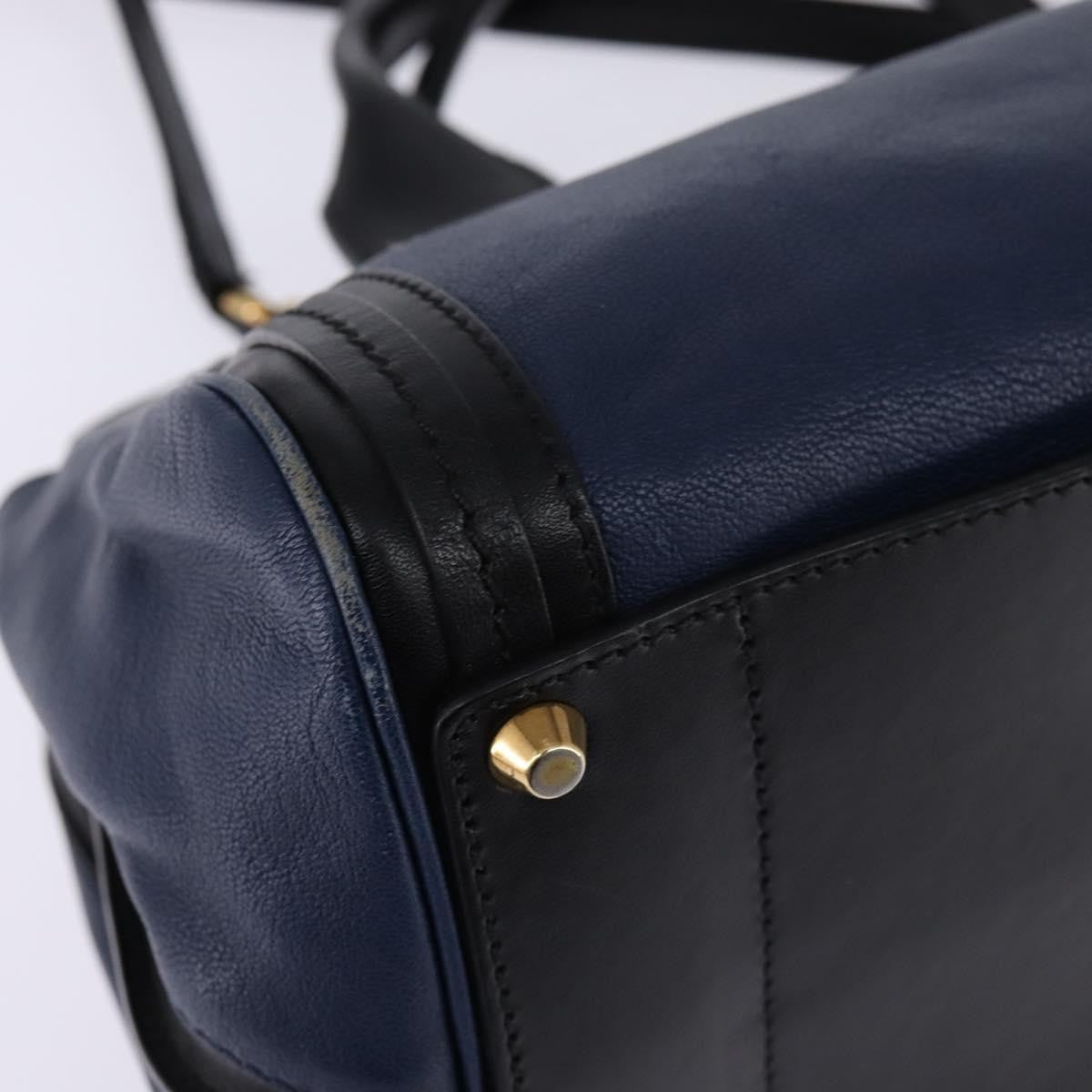 Chloe Alice Satchel Leather, NAVY, LEATHER, Handbag