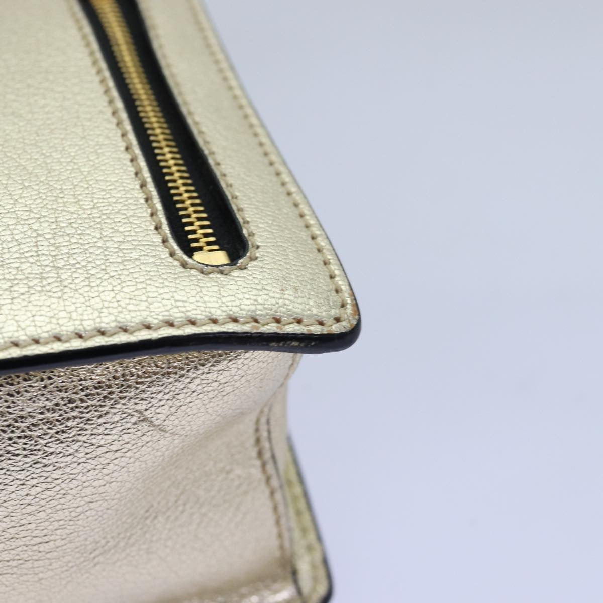 Miu Miu Madras Convertible Compartment Top Handle Bag Leather, GOLD, LEATHER, Handbag