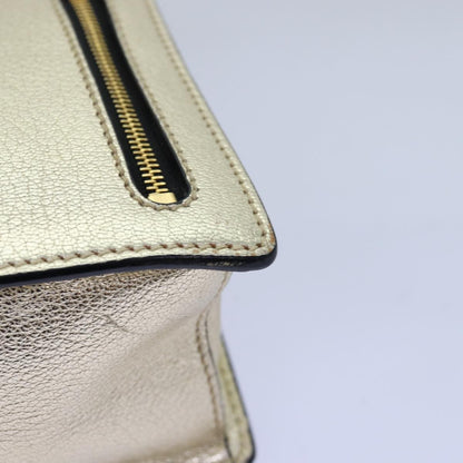 Miu Miu Madras Convertible Compartment Top Handle Bag Leather, GOLD, LEATHER, Handbag