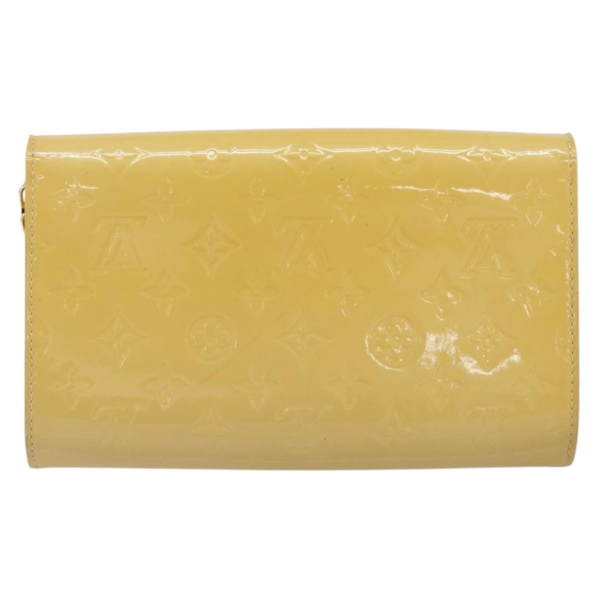 Louis Vuitton Ana Bag Monogram Vernis, YELLOW, PATENT_LEATHER, Clutche & pouche