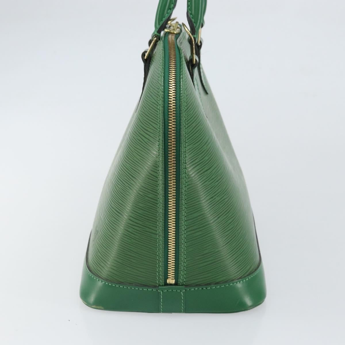 Louis Vuitton Alma Handbag Epi Leather, GREEN, LEATHER, Handbag