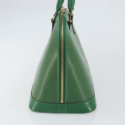 Louis Vuitton Alma Handbag Epi Leather, GREEN, LEATHER, Handbag