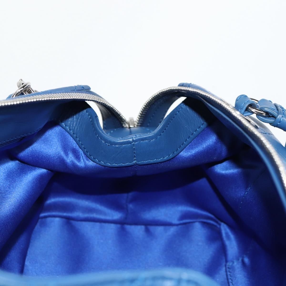 Chanel Doctor Bowling Bag Quilted Calfskin, BLUE, LEATHER, Handbag