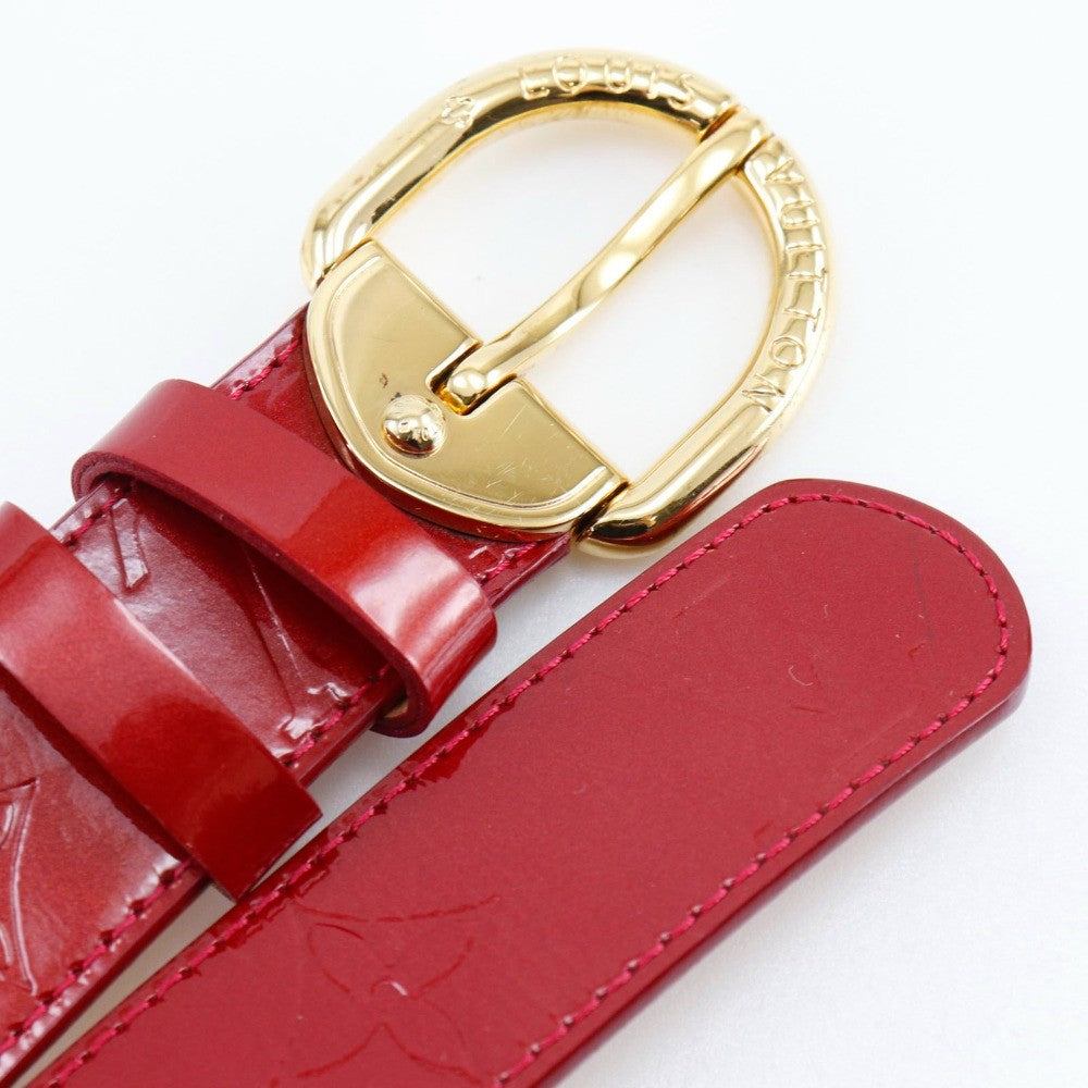 Louis Vuitton Ceinture Belt Monogram Vernis, RED, PATENT_LEATHER, Belts