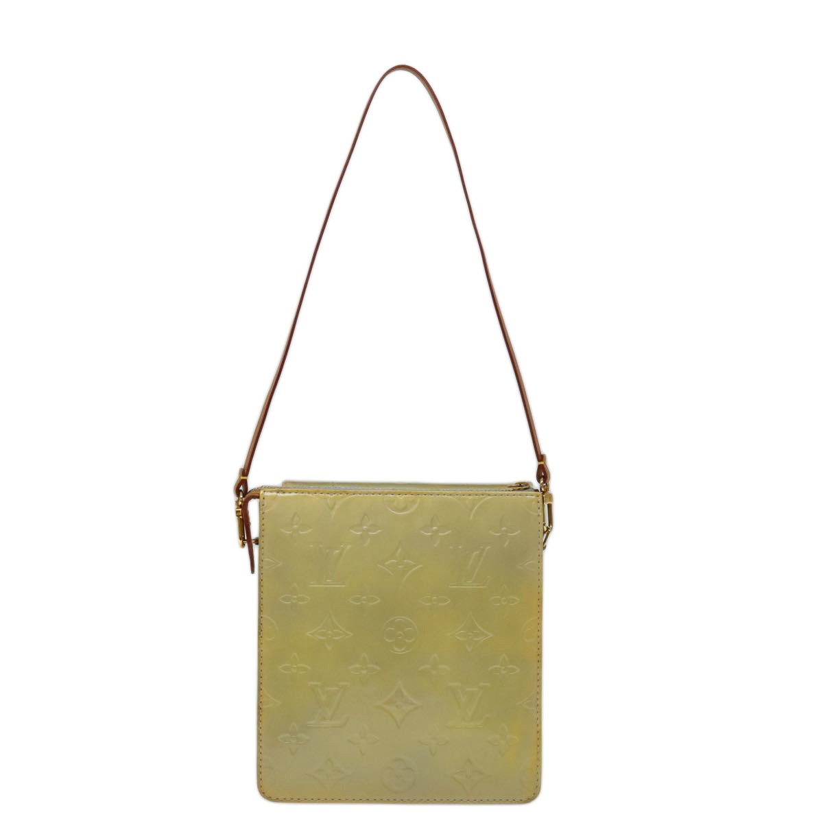 Louis Vuitton Mott Handbag Monogram Vernis, GRAY, PATENT_LEATHER, Handbag