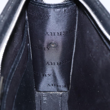 Burberry Zip Pouch Leather, BLACK, LEATHER, Clutche & pouche