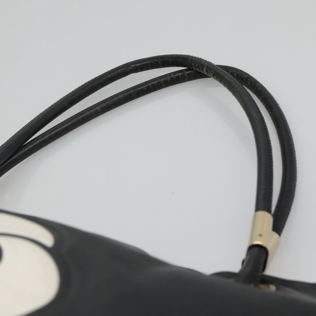 Chanel Camellia Tote Leather, BLACK, LEATHER, Tote bag