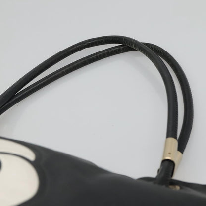 Chanel Camellia Tote Leather, BLACK, LEATHER, Tote bag