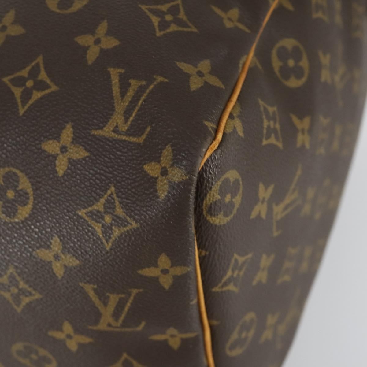 Louis Vuitton Keepall Bag Monogram Canvas, BROWN, CANVAS, Travel bag