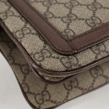 Gucci Ophidia Zip Shoulder Bag GG Coated Canvas, BEIGE, CANVAS, Shoulder bag