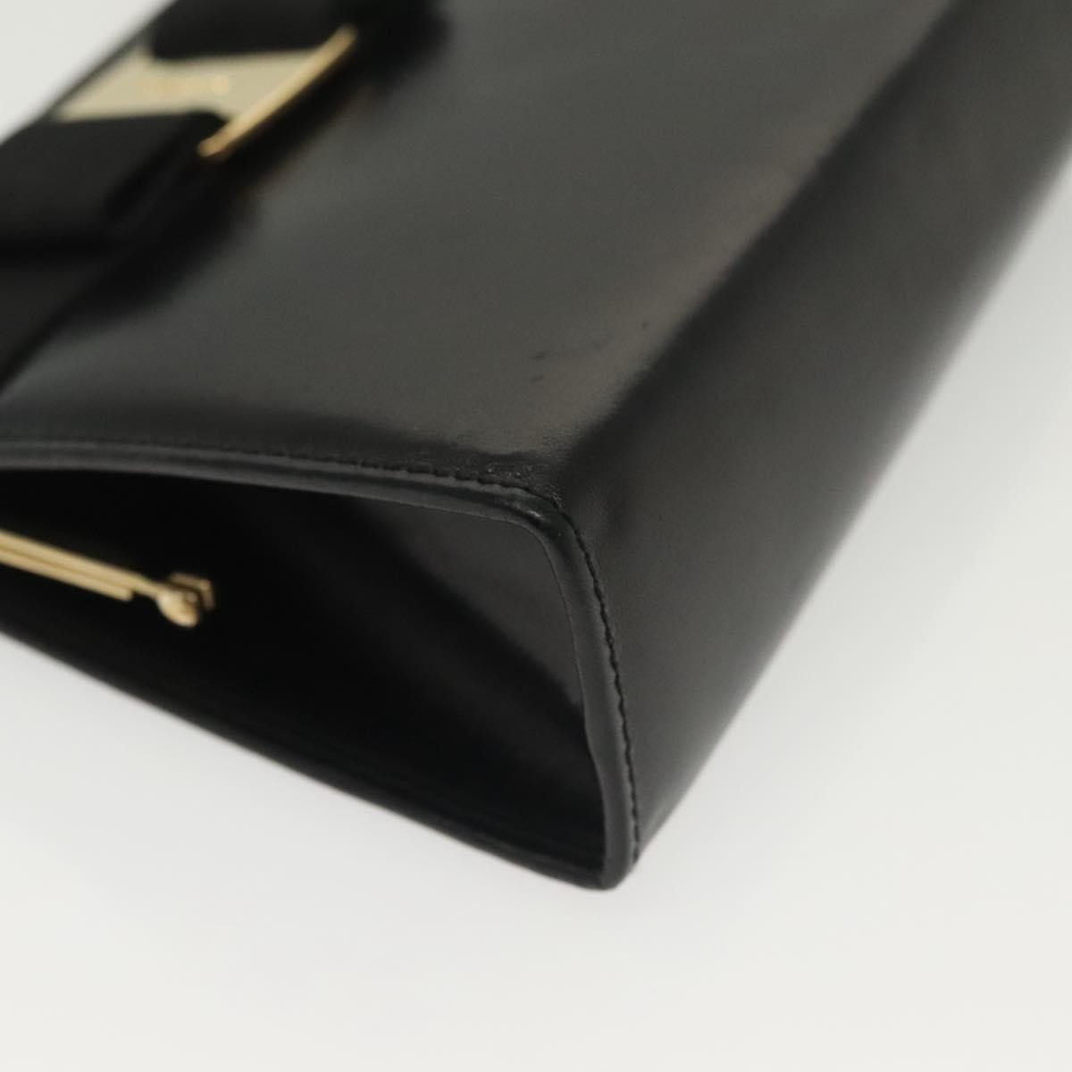 Salvatore Ferragamo Vala Shoulder Bag Leather, BLACK, LEATHER, Shoulder bag