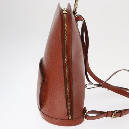 Louis Vuitton Gobelins Backpack Epi Leather, BROWN, LEATHER, Backpack