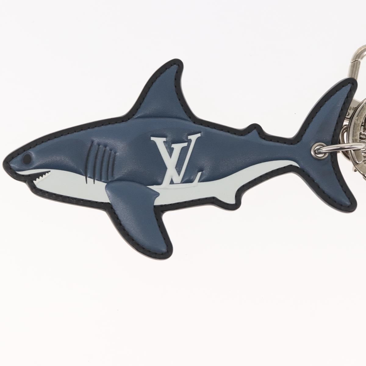 Louis Vuitton Animal Family Bag Charm and Key Holder Metal with Leather, BLUE, LEATHER, Charms and Keychains