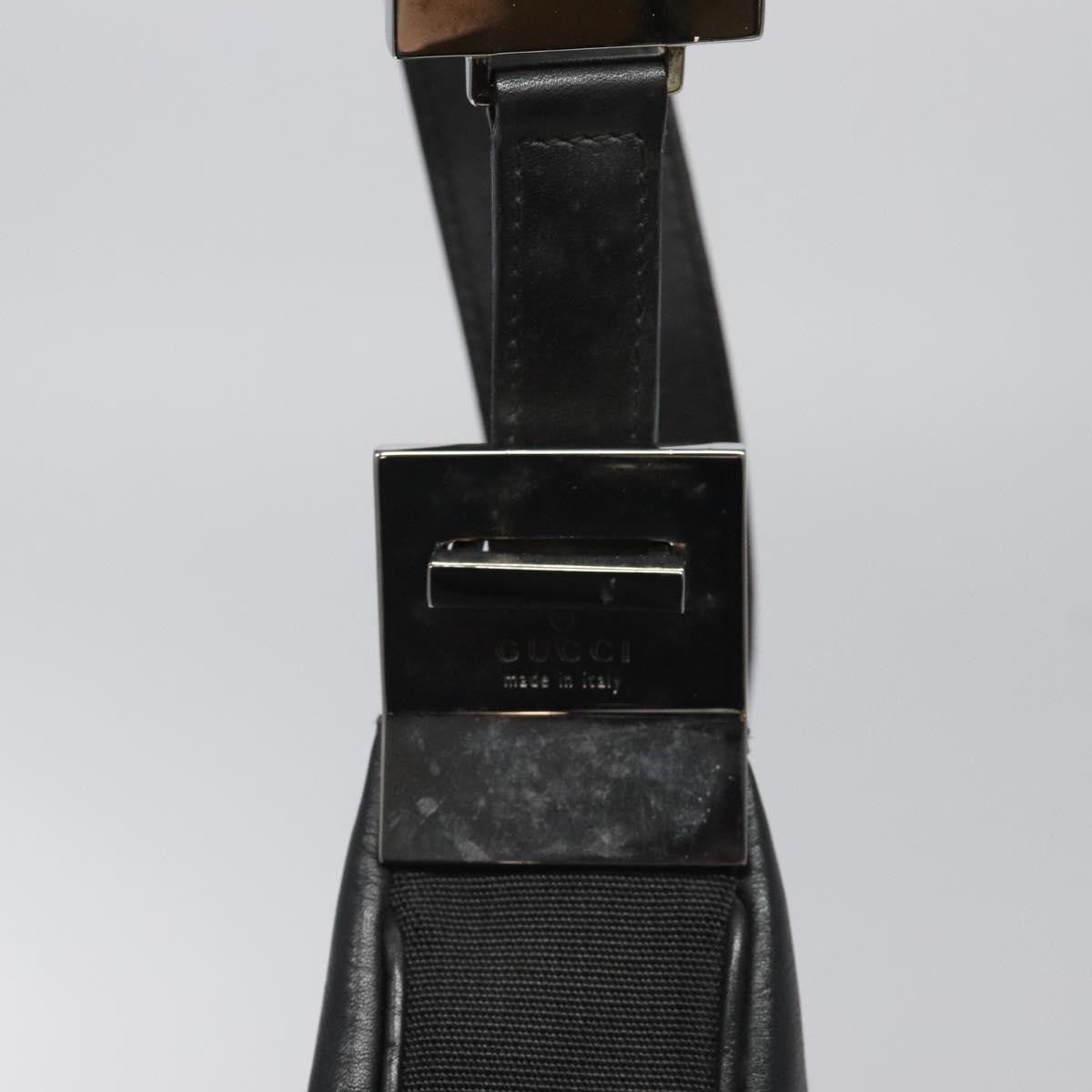 Gucci Attache Shoulder Bag Leather, BLACK, LEATHER, Shoulder bag