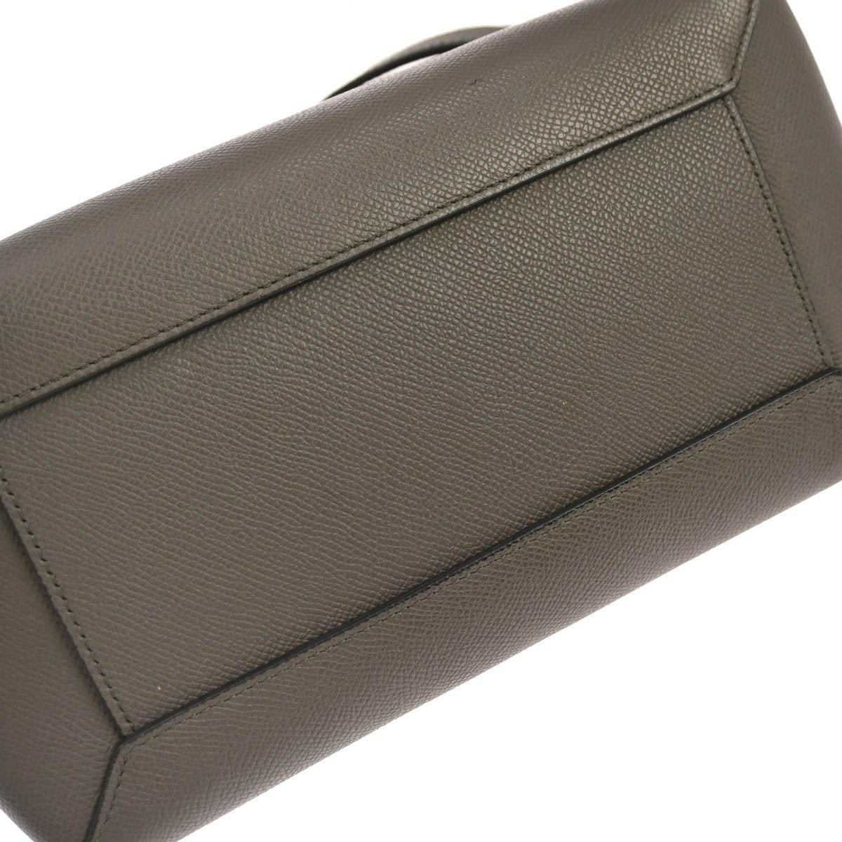Celine Belt Bag Textured Leather, GRAY, LEATHER, Handbag