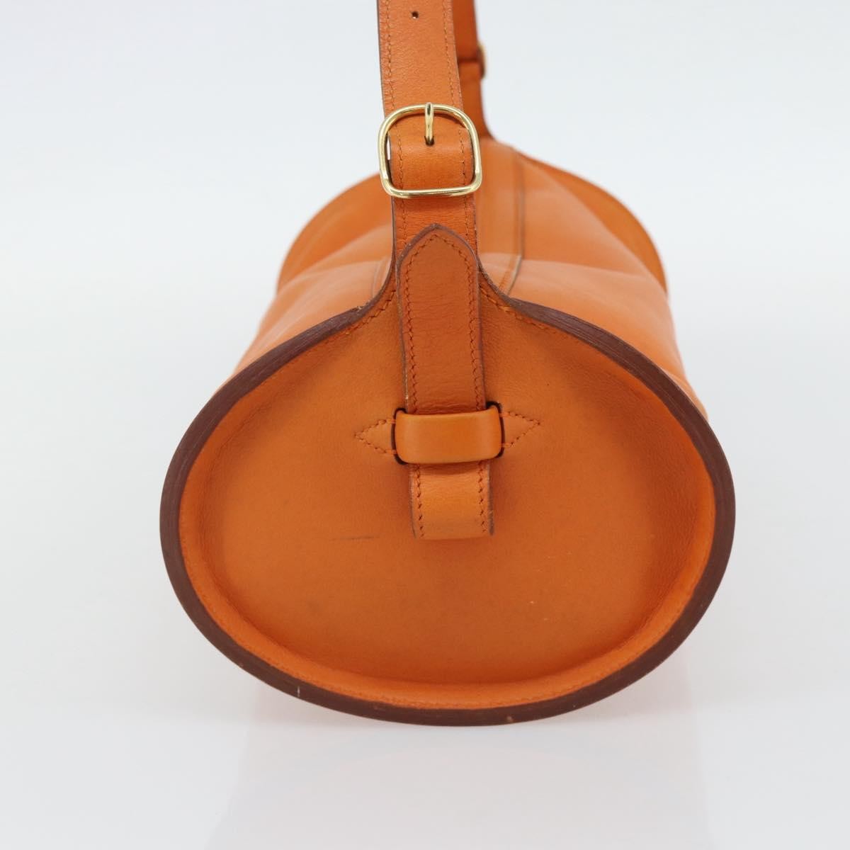 Hermes Sac Doremi Bag Leather, Orange, Leather, Shoulder Bag