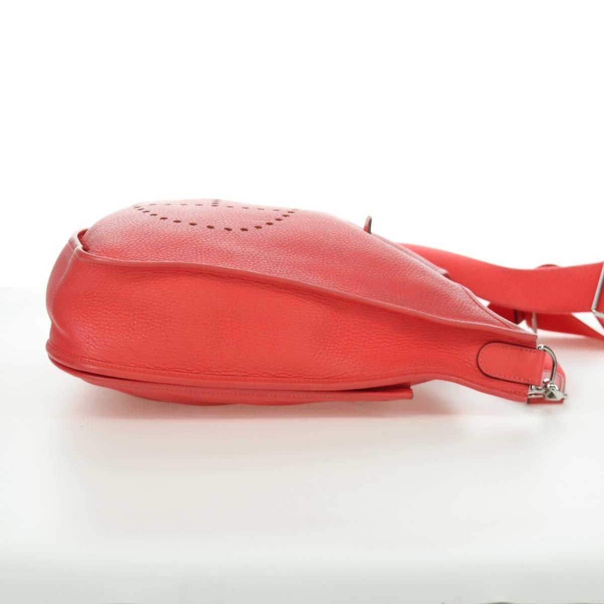 Hermes Evelyne Bag Gen III Clemence, Pink, Leather, Shoulder Bag
