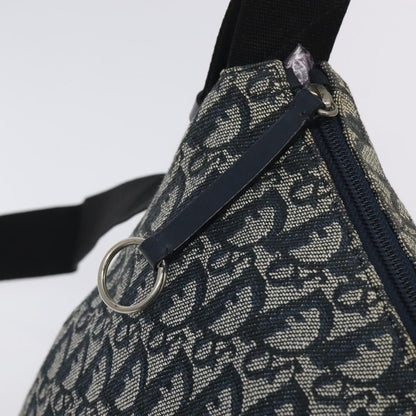 Christian Dior Vintage Trotter Messenger Bag Diorissimo Canvas, NAVY, CANVAS, Crossbody bag