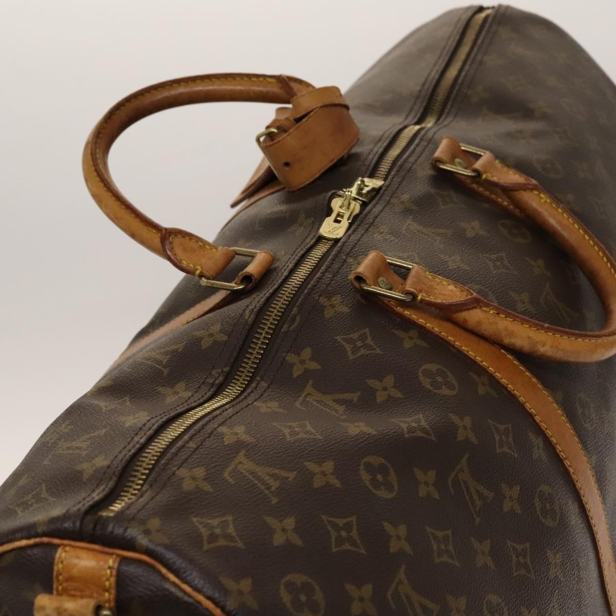 Louis Vuitton Keepall Bandouliere Bag Monogram Canvas, BROWN, CANVAS, Travel bag