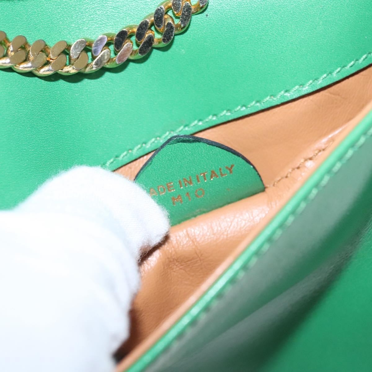 Celine Shoulder Bag Leather, GREEN, LEATHER, Shoulder bag