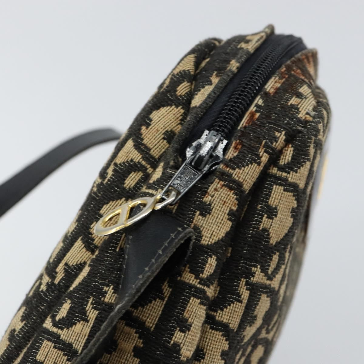 Christian Dior Vintage CD trotter Shoulder bag Canvas, BLACK, CANVAS, Shoulder bag