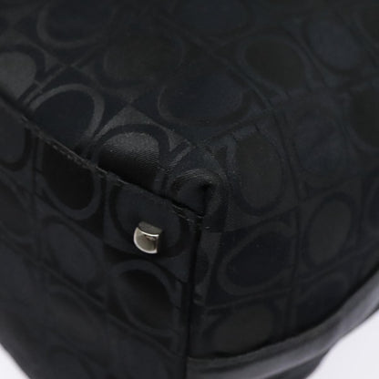 Salvatore Ferragamo Gancini Shoulder Bag Nylon, BLACK, NYLON, Shoulder bag