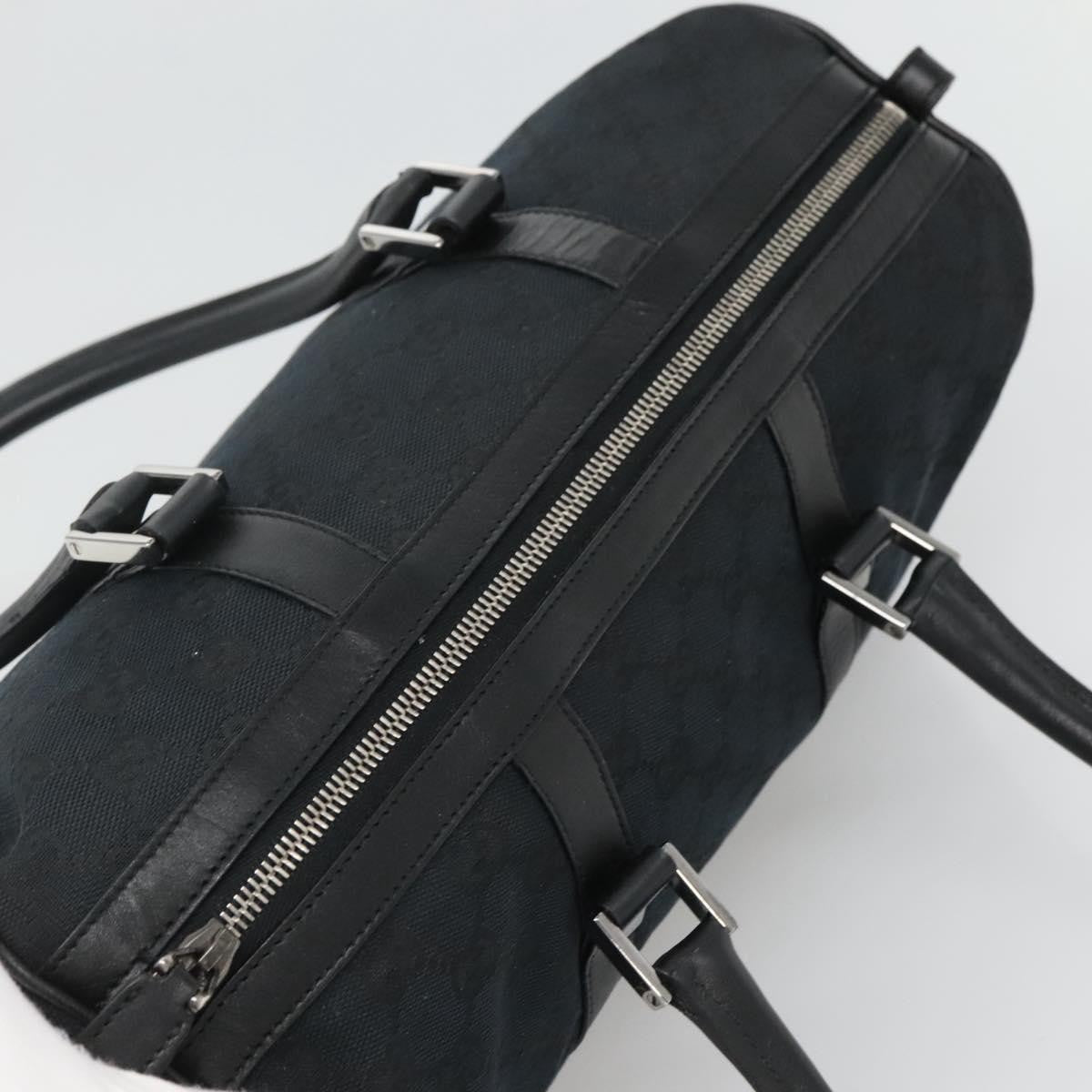 Gucci Vintage Zip Boston Bag GG Canvas, BLACK, CANVAS, Handbag