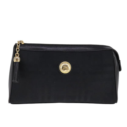 Burberry Nova check Pochette Canvas, BLACK, CANVAS, Clutche & pouche