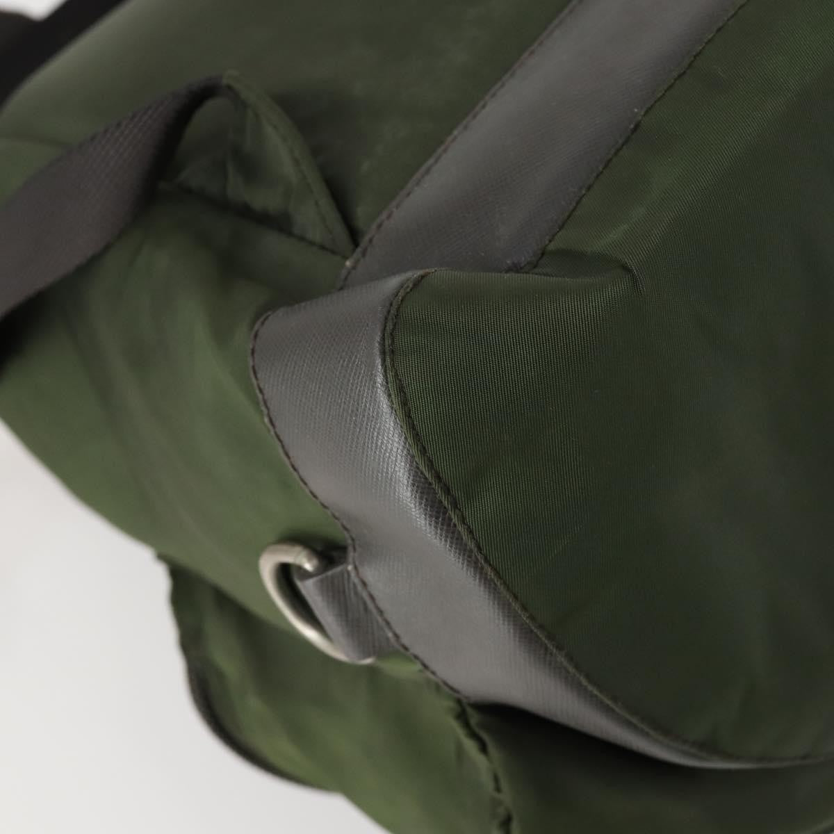 Prada Double Front Pocket Backpack Tessuto, KHAKI, NYLON, Backpack