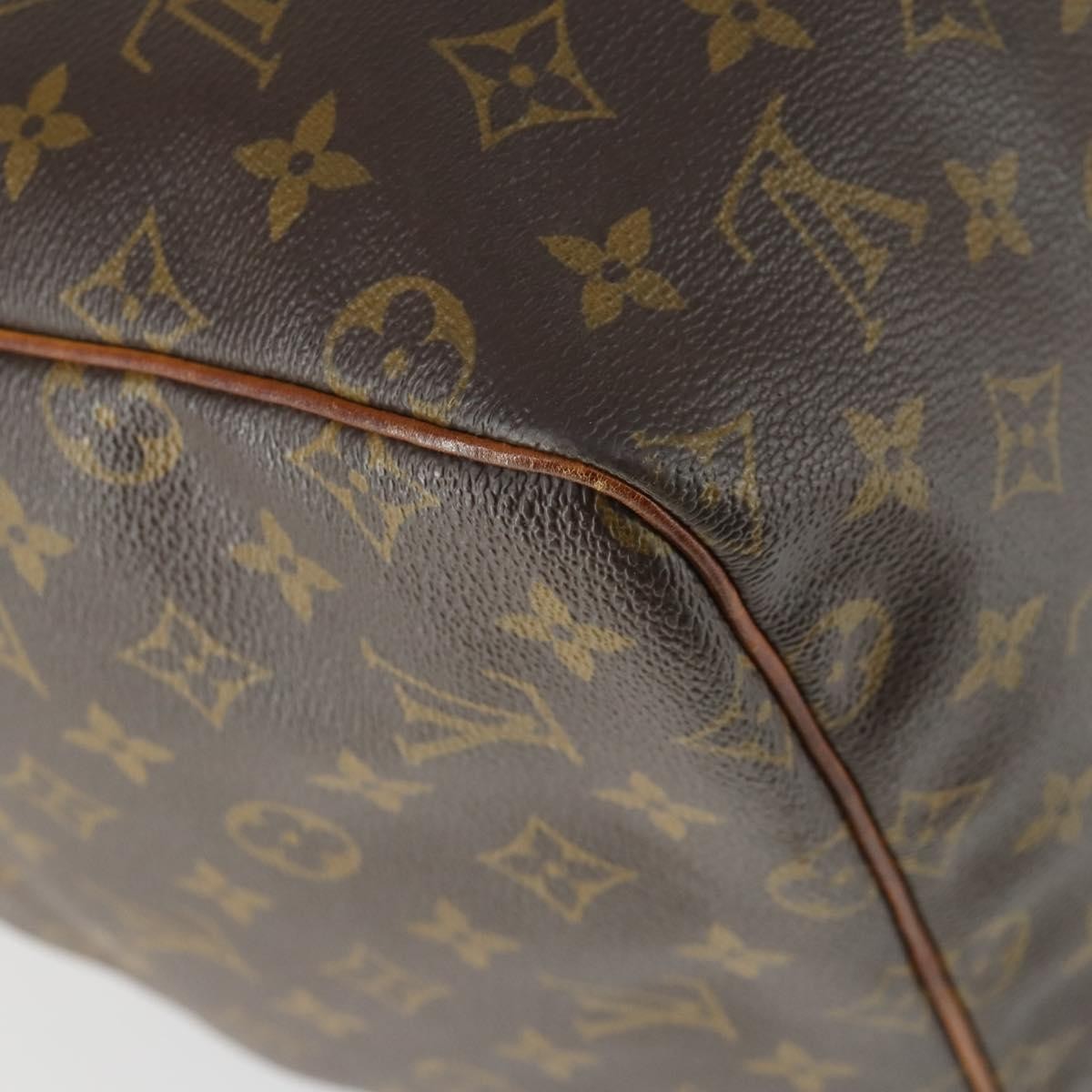 Louis Vuitton Keepall Bag Monogram Canvas, BROWN, CANVAS, Travel bag
