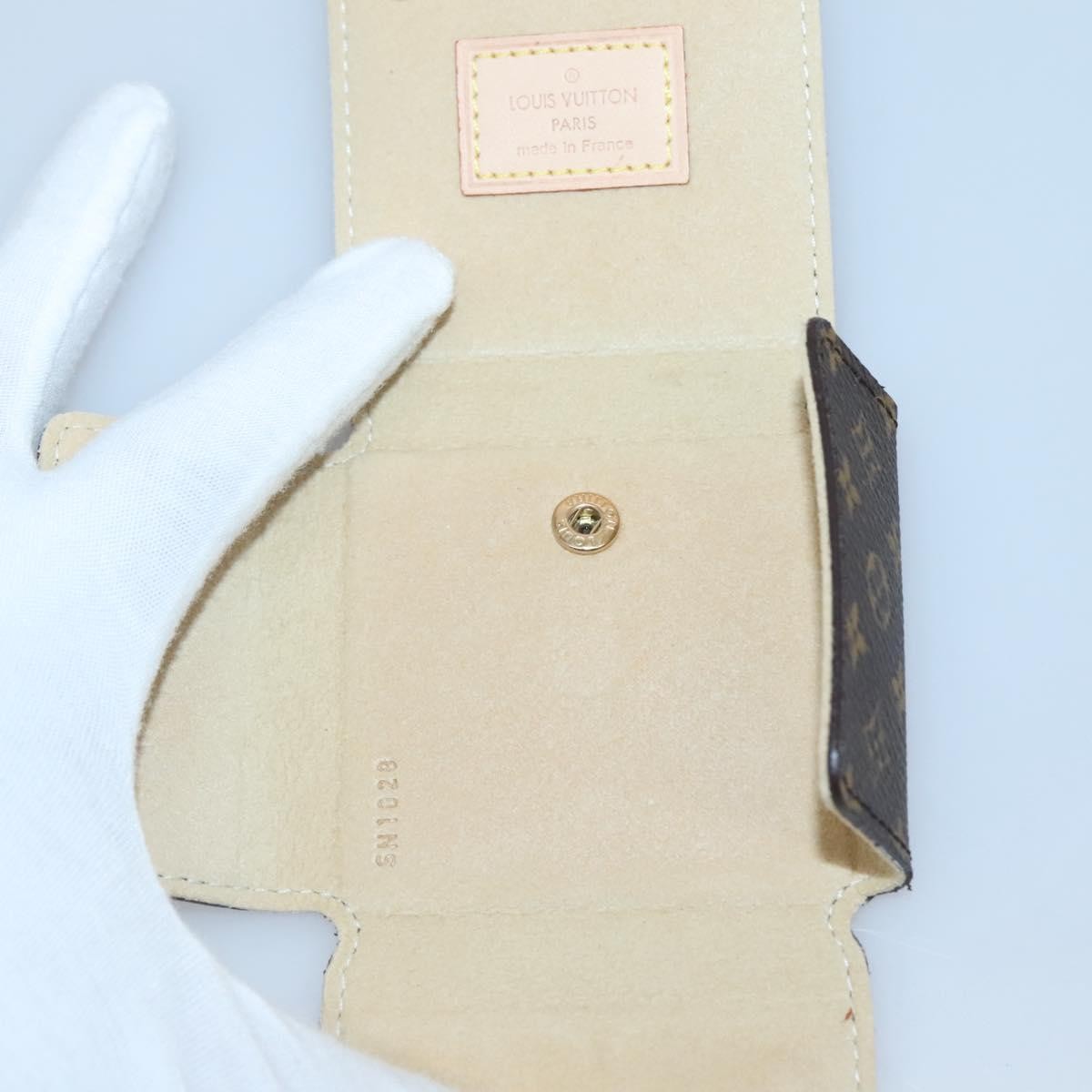 Louis Vuitton CASE JEWELRY BOX Canvas, BROWN, CANVAS, Wallets