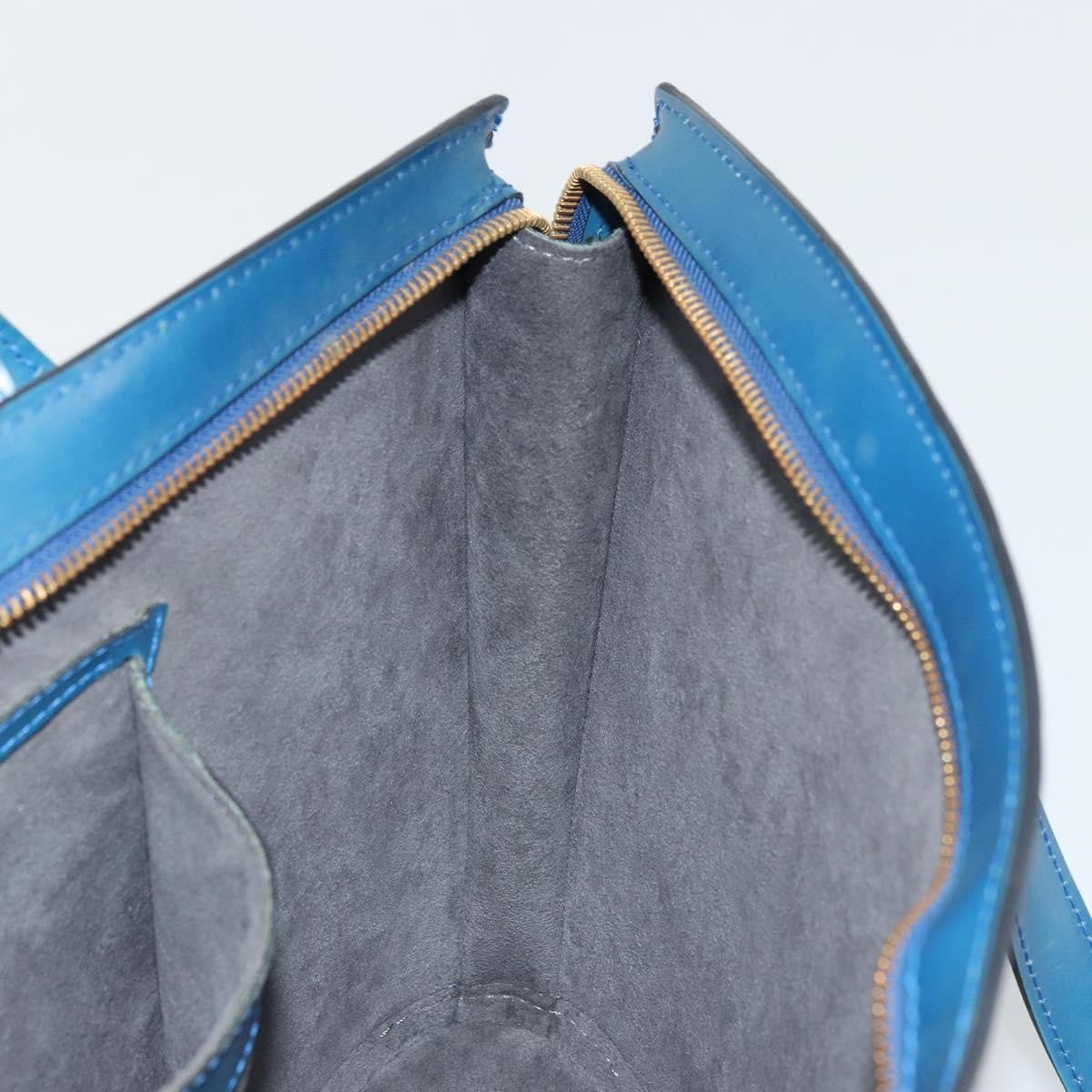 Louis Vuitton Saint Jacques Handbag Epi Leather, Blue, Leather, Handbag
