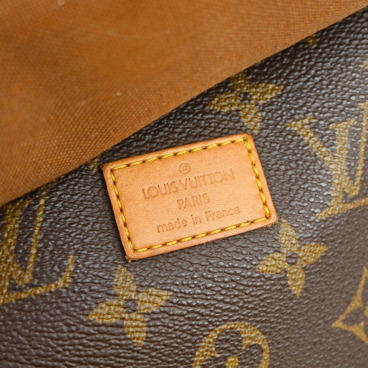 Louis Vuitton Saumur Handbag Monogram Canvas, Brown, Canvas, Shoulder Bag