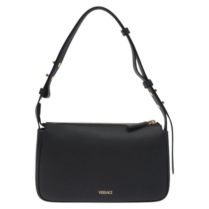 Versace Medusa Shoulder Bag Leather, BLACK, LEATHER, Shoulder bag