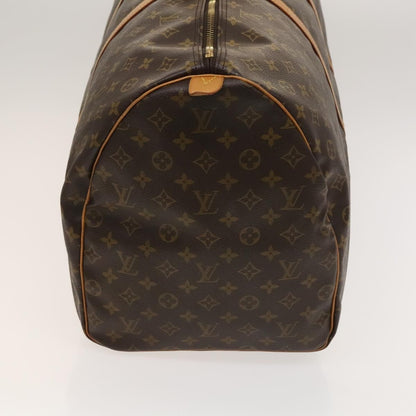 Louis Vuitton Keepall Bag Monogram Canvas, BROWN, CANVAS, Travel bag