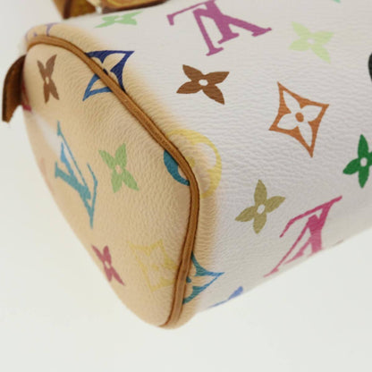 Louis Vuitton Speedy Mini HL Handbag Monogram Multicolor, WHITE, CANVAS, Handbag